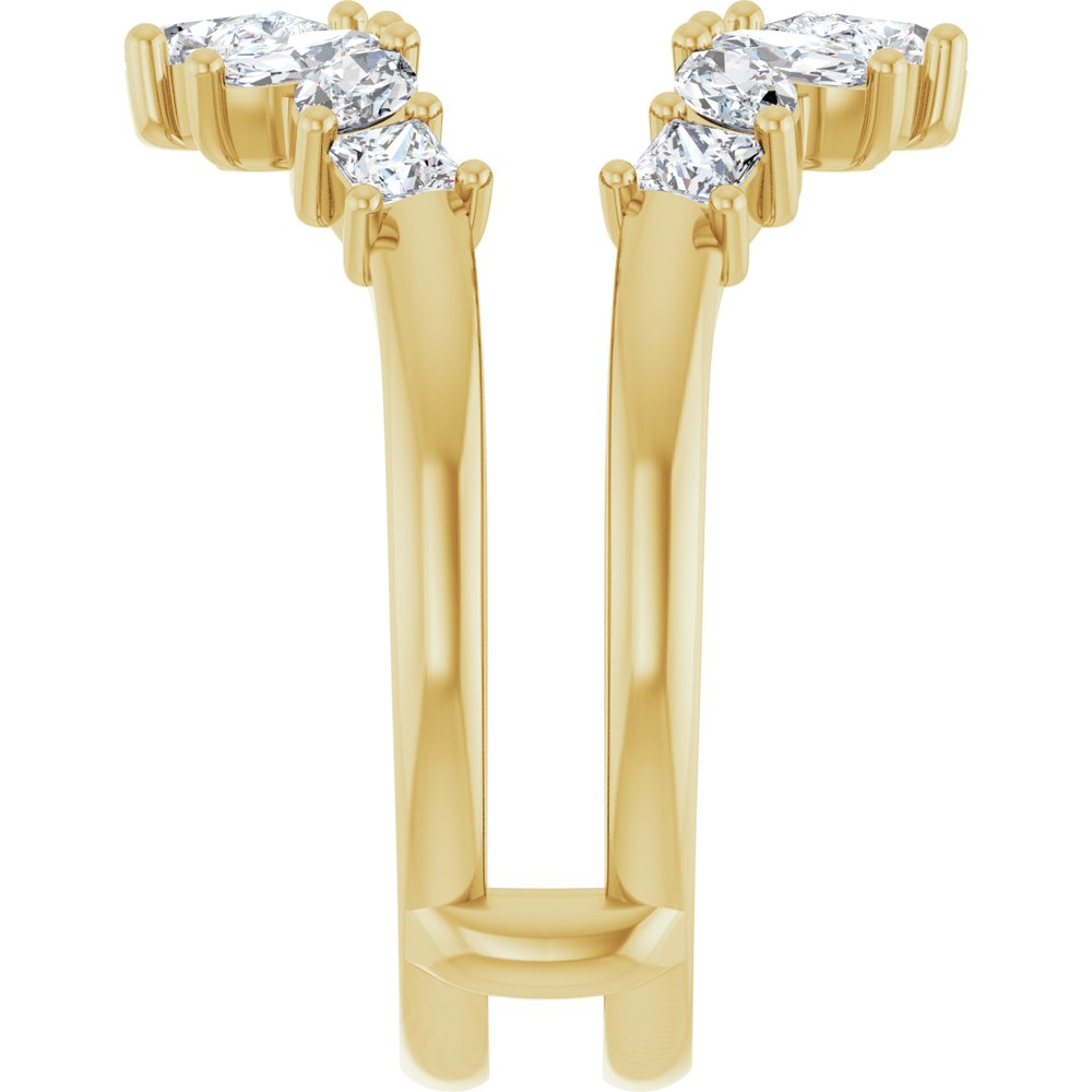 14K Yellow Gold 1 1/5 CTW Lab-Grown Diamond Ring Guard