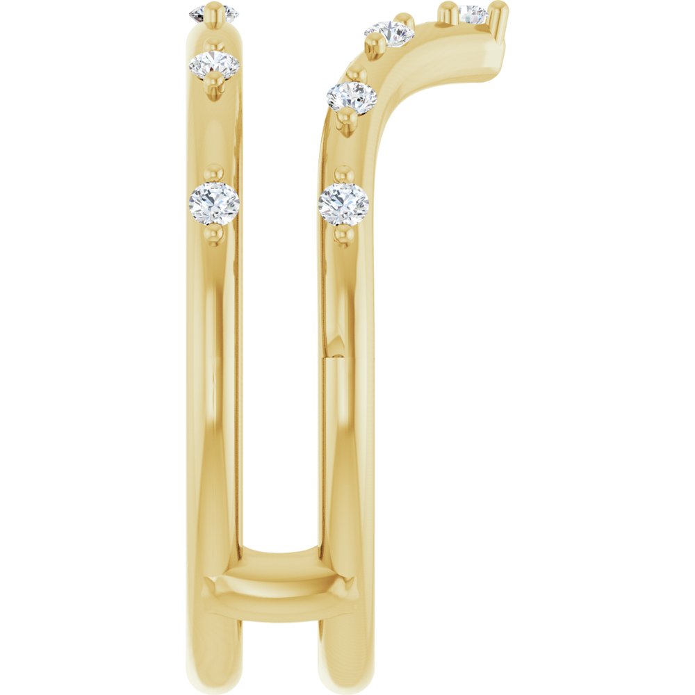 14K Yellow Gold 1/5 CTW Natural Diamond Ring Guard