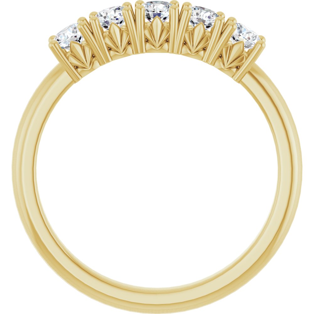 14K Yellow Gold 1/2 CTW Natural Diamond Anniversary Band