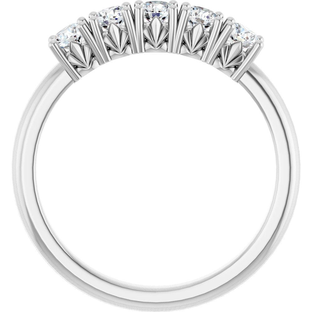 14K White Gold 1/2 CTW Lab-Grown Diamond Anniversary Band