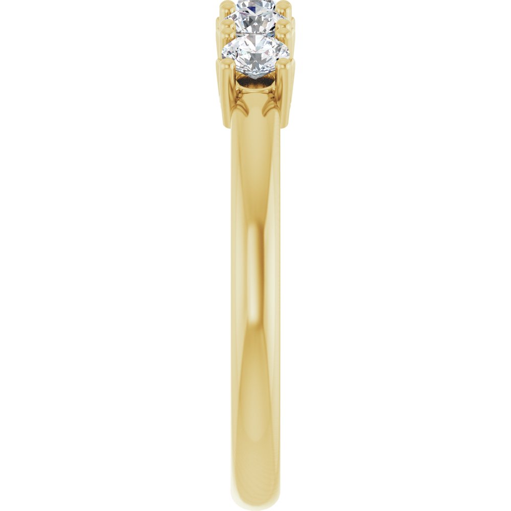 14K Yellow Gold 1/2 CTW Lab-Grown Diamond Anniversary Band
