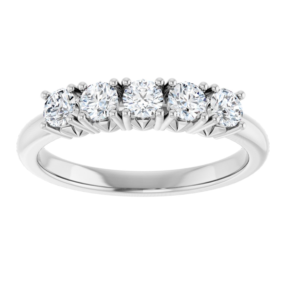 14K White Gold 1/2 CTW Lab-Grown Diamond Anniversary Band