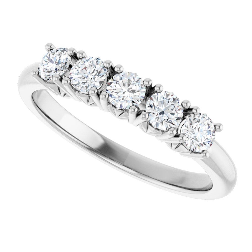 14K White Gold 1/2 CTW Lab-Grown Diamond Anniversary Band