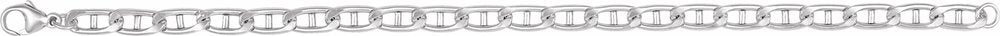 Sterling Silver 5.15 mm Anchor 7" Chain