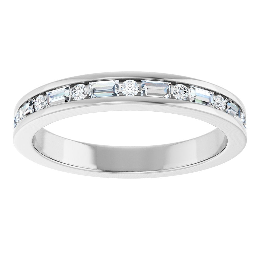 14K White Gold 1/3 CTW Lab-Grown Diamond Anniversary Band