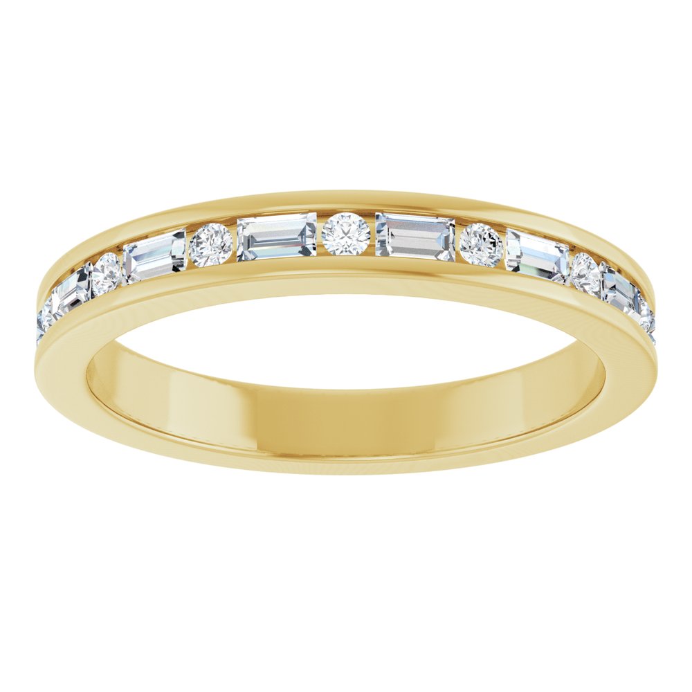 14K Yellow Gold 1/3 CTW Natural Diamond Anniversary Band
