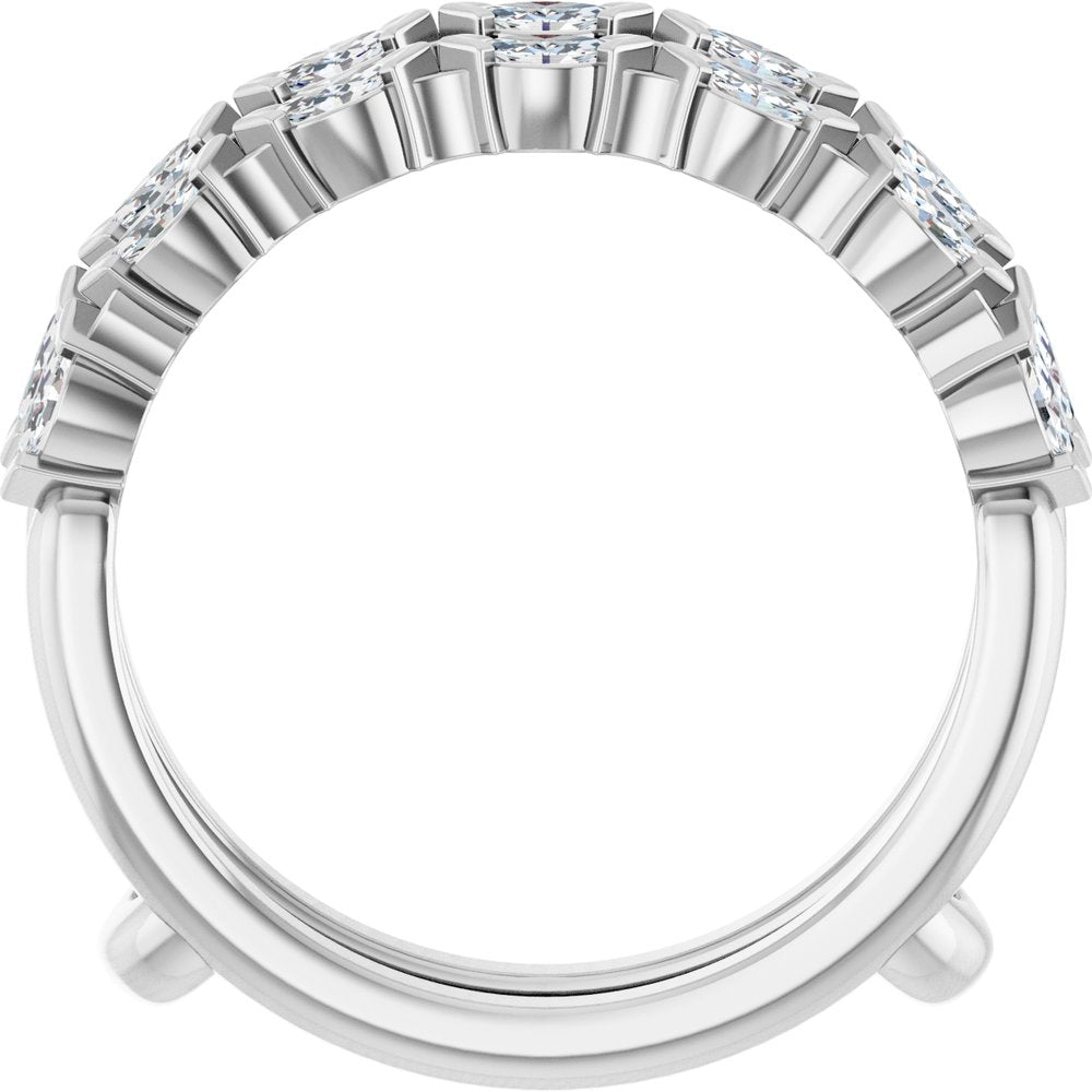 14K White Gold 3/8 CTW Lab-Grown Diamond Ring Guard