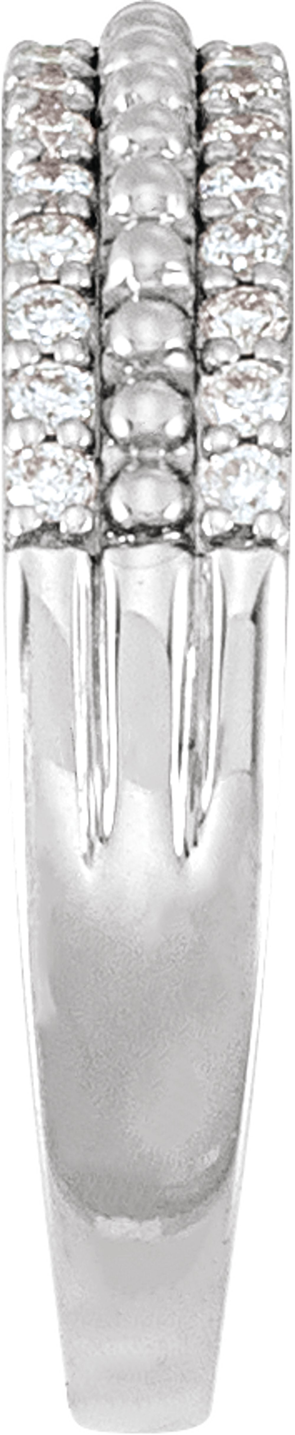 14K White Gold 1/3 CTW Natural Diamond Anniversary Band