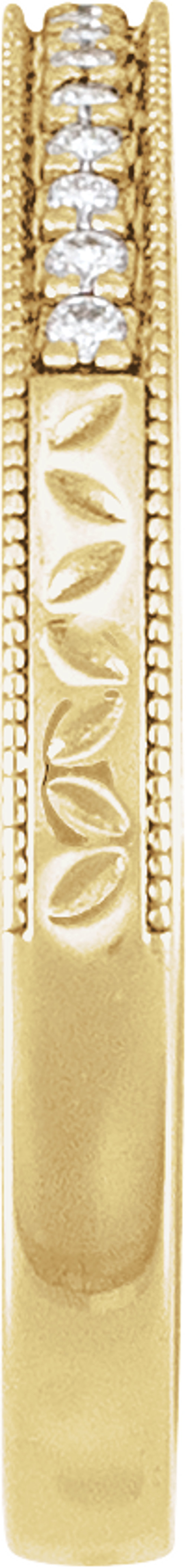 14K Yellow Gold 1/8 CTW Natural Diamond Anniversary and