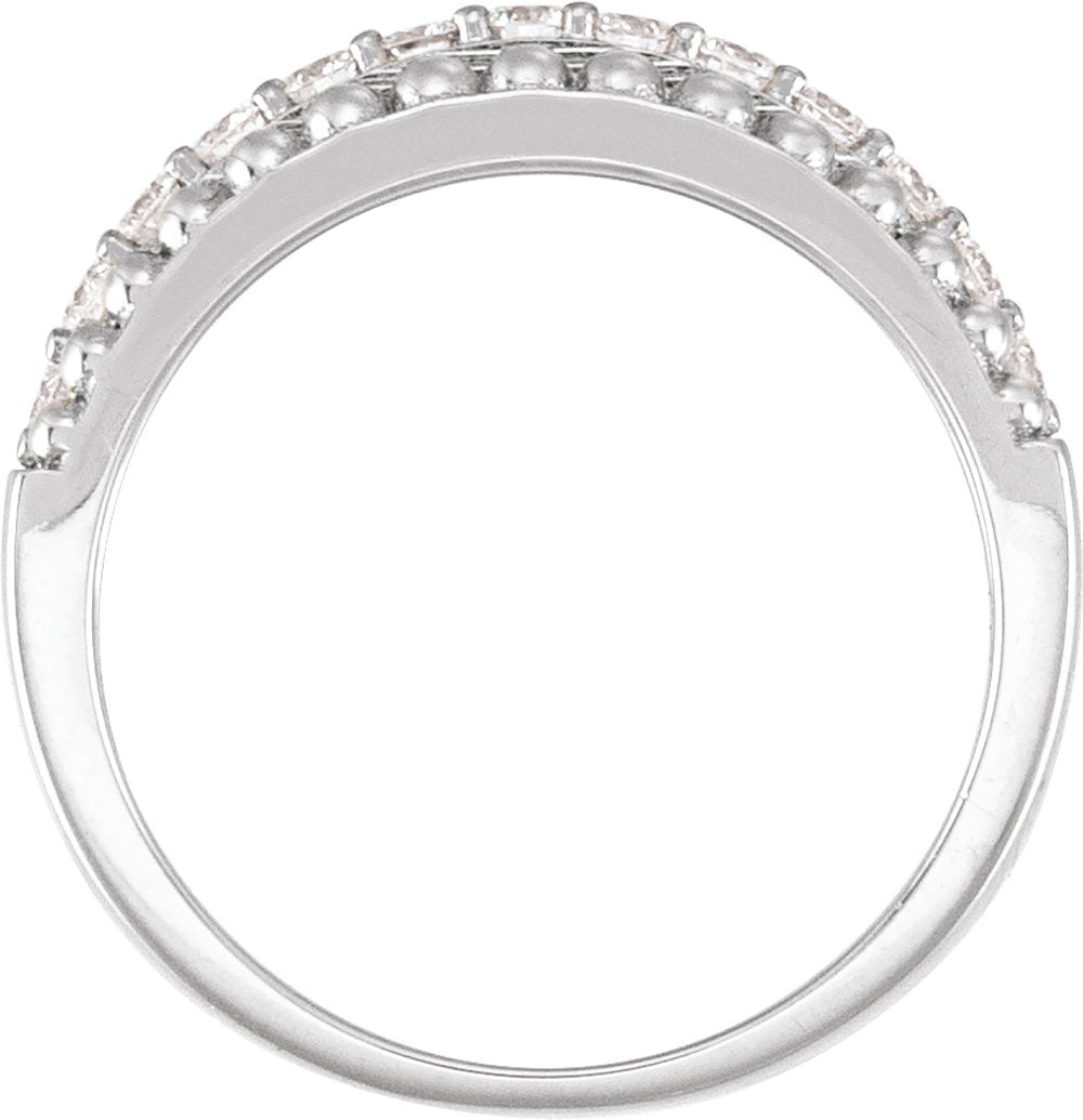14K White Gold 1/2 CTW Lab-Grown Diamond Anniversary Band