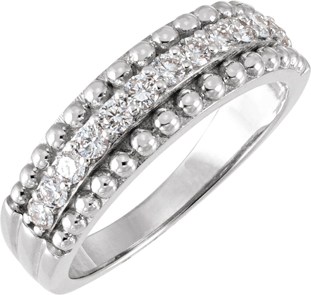 14K White Gold 1/2 CTW Lab-Grown Diamond Anniversary Band