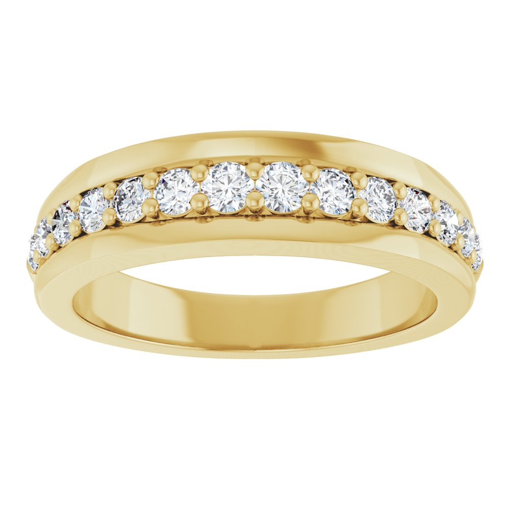 14K Yellow Gold 1/2 CTW Lab-Grown Diamond Anniversary Band