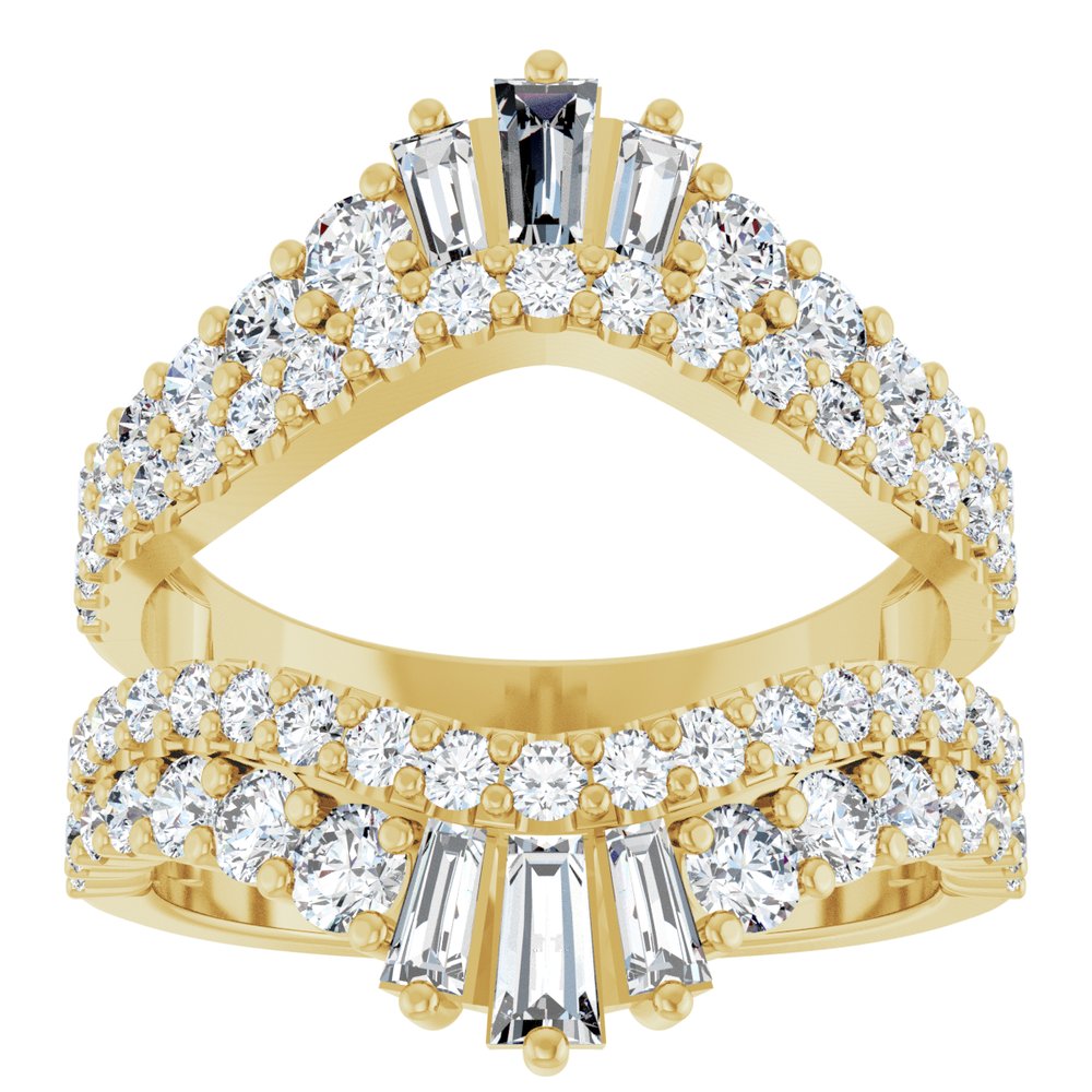 14K Yellow Gold 2 CTW Lab-Grown Diamond Ring Guard