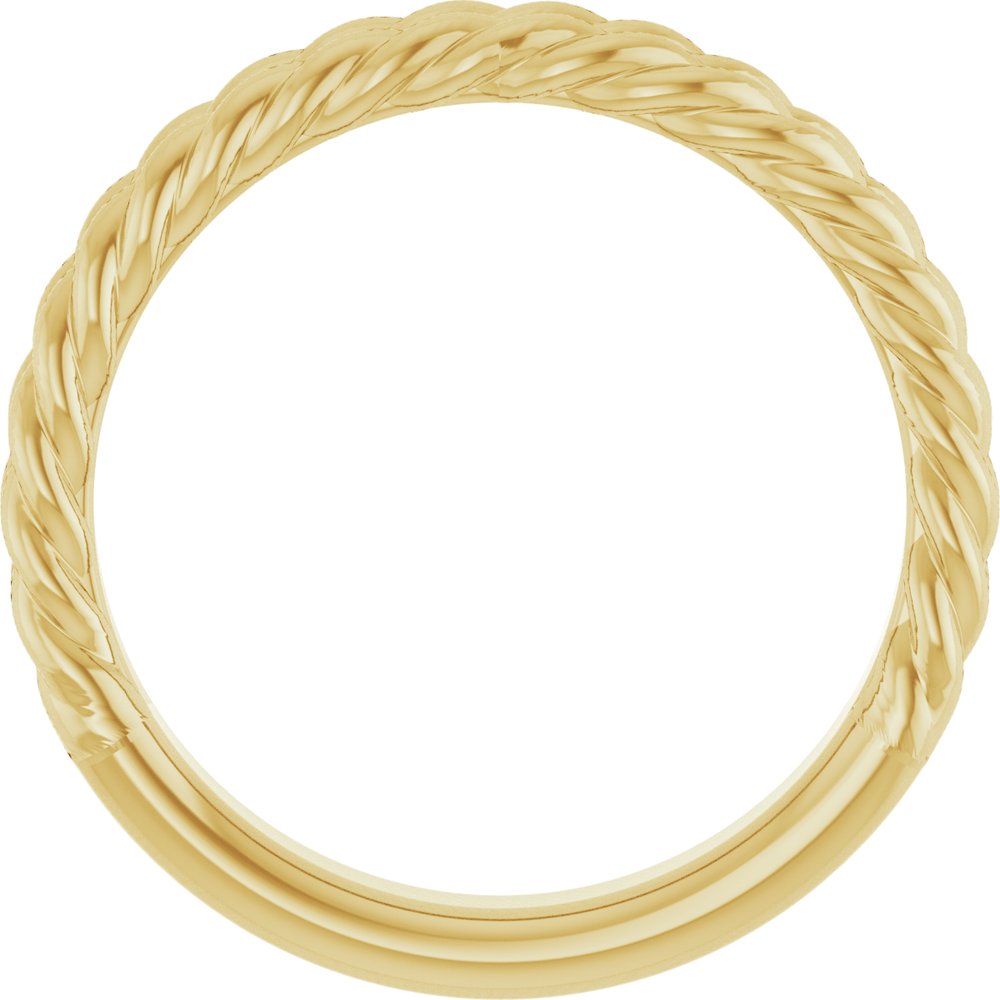 14K Yellow Gold 3.5 mm Double Rope Band