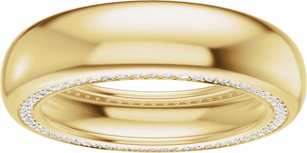 14K Yellow Gold 5/8 CTW Lab-Grown Diamond Band Size 11