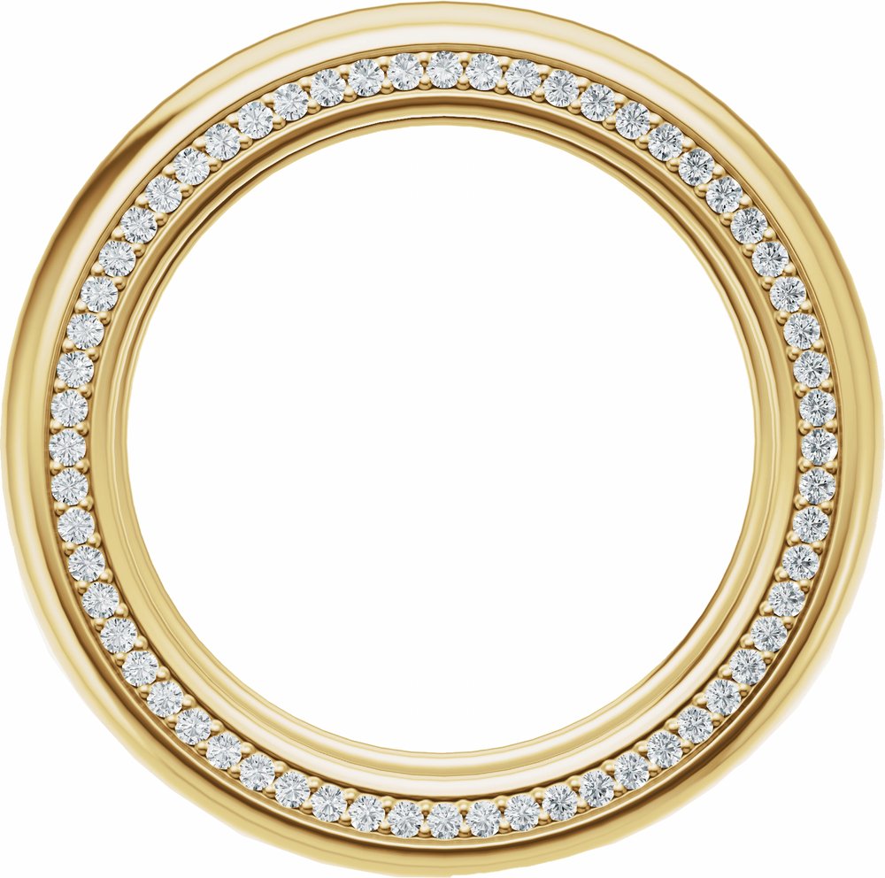 14K Yellow Gold 5/8 CTW Lab-Grown Diamond Band Size 11