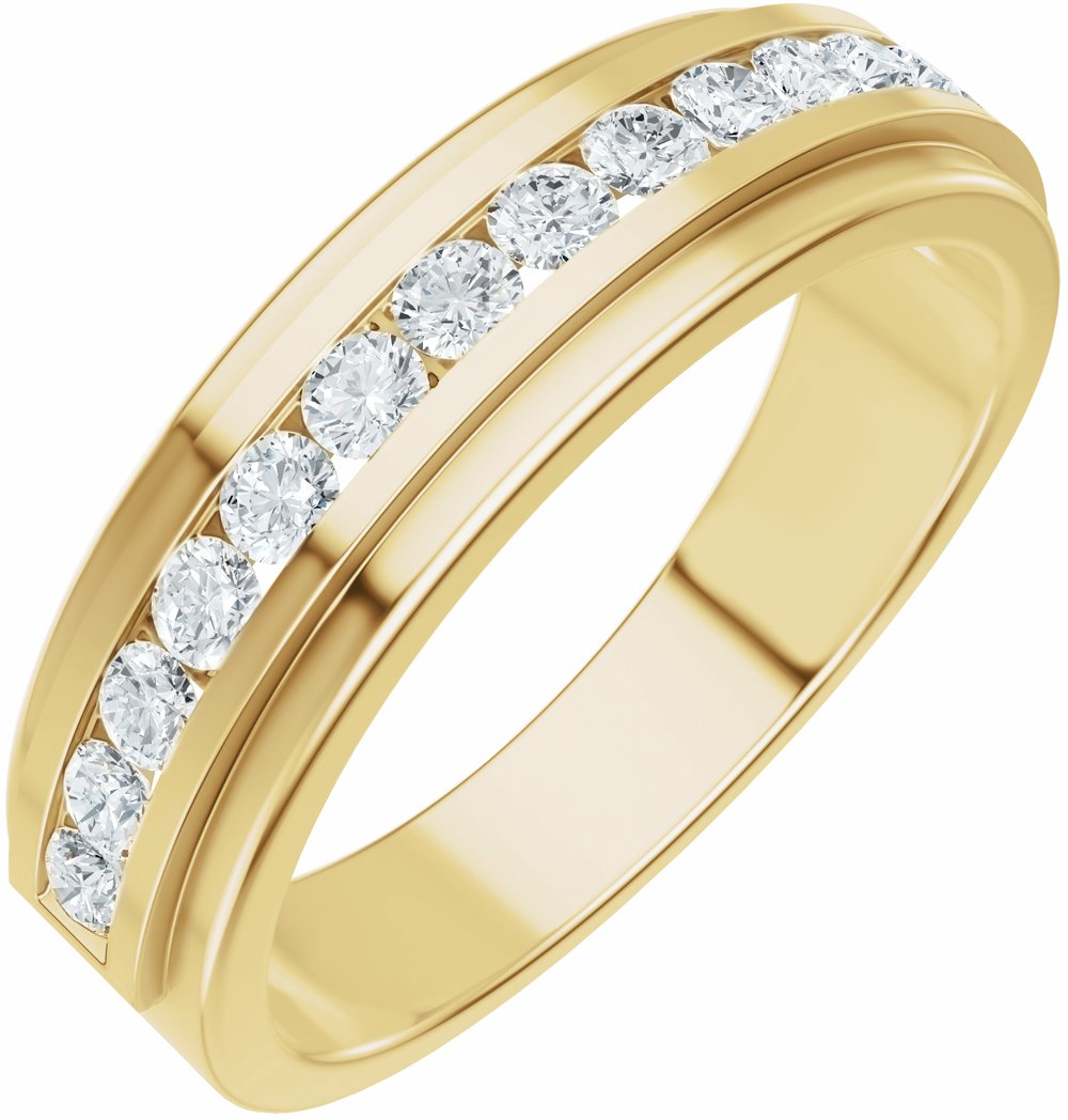 14K Yellow Gold 5/8 CTW Lab-Grown Diamond Band