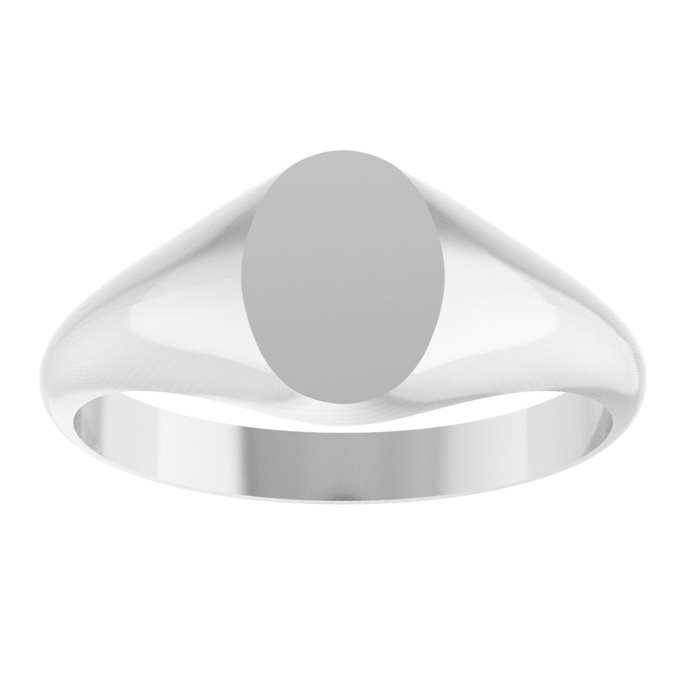 Sterling Silver 8x6 mm Oval Signet Ring