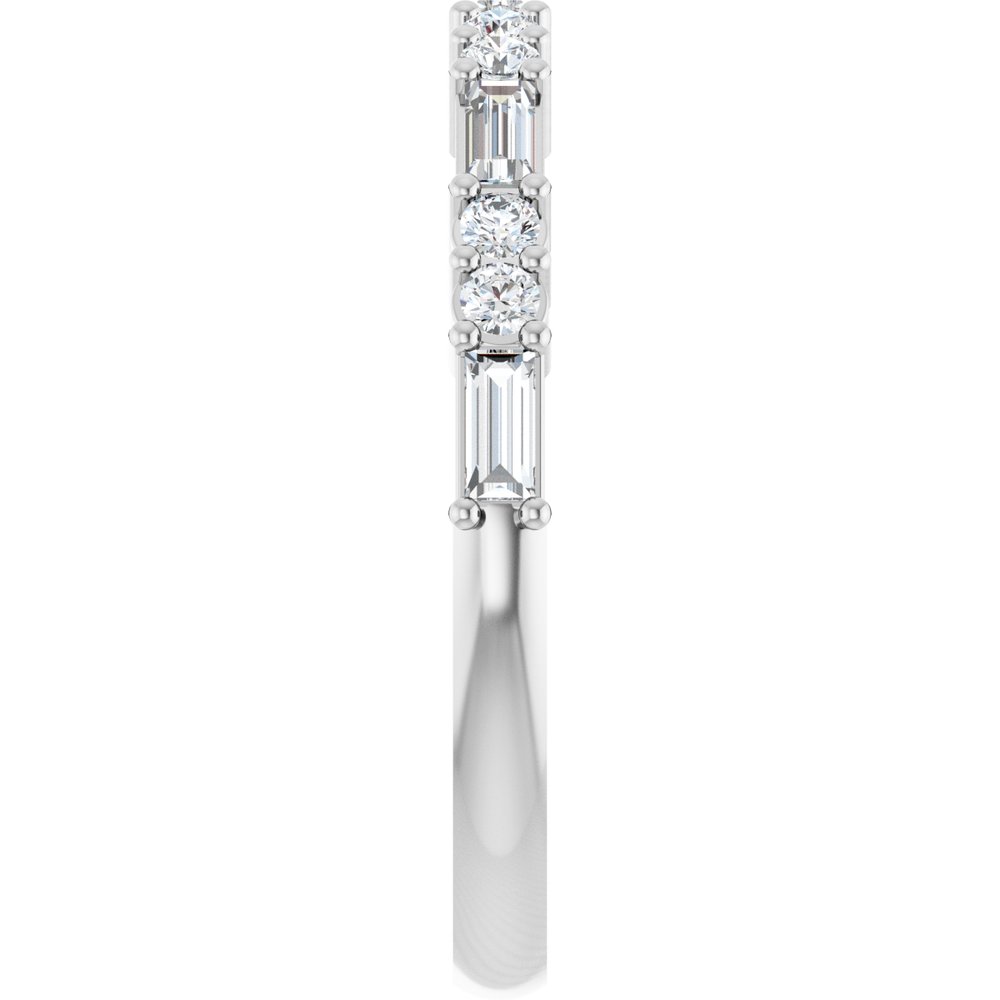 Platinum 3/8 CTW Natural Diamond Anniversary Band