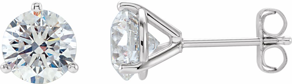 14K White Gold 1/2 CTW Natural Diamond Stud Earrings