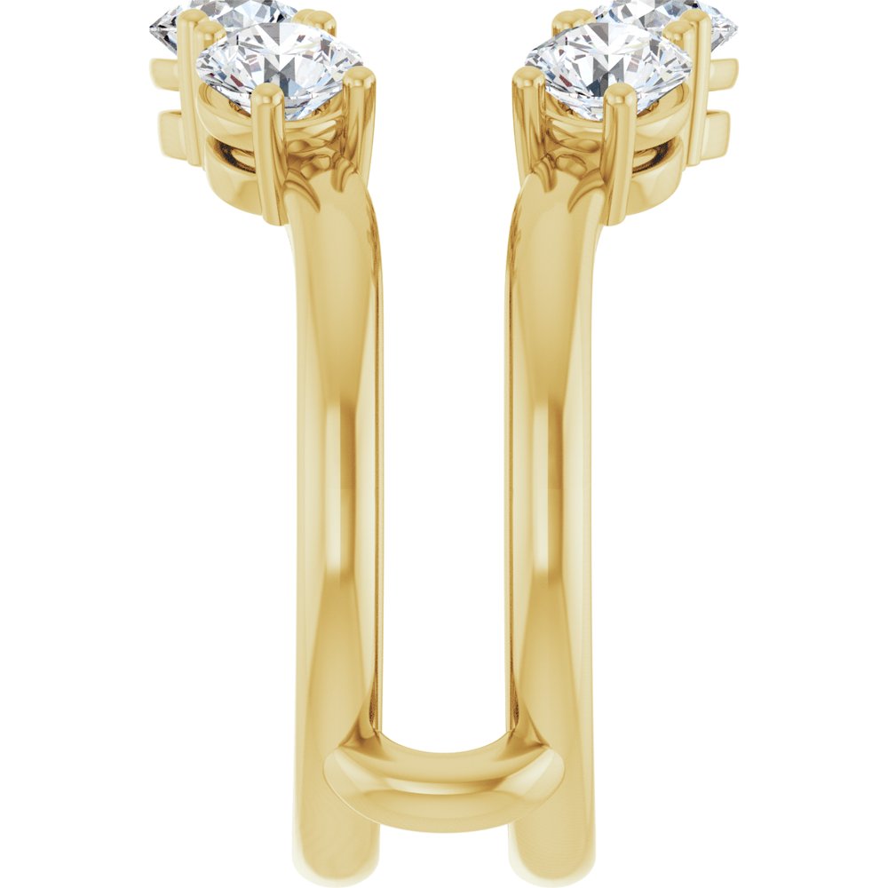 14K Yellow Gold 2 CTW Lab-Grown Diamond Ring Guard