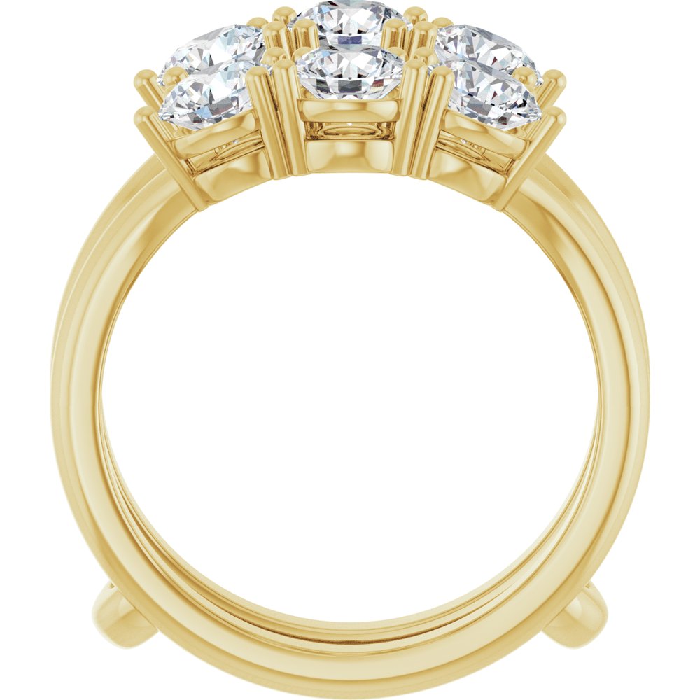 14K Yellow Gold 2 CTW Lab-Grown Diamond Ring Guard