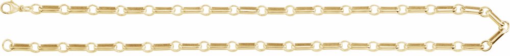 14K Yellow Gold-Filled 6 mm Paperclip-Style 24" Chain