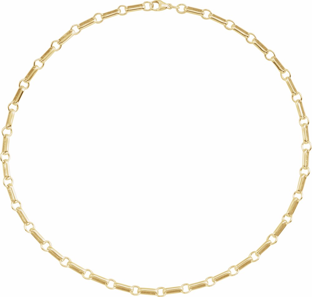 14K Yellow Gold-Filled 6 mm Paperclip-Style 18" Chain