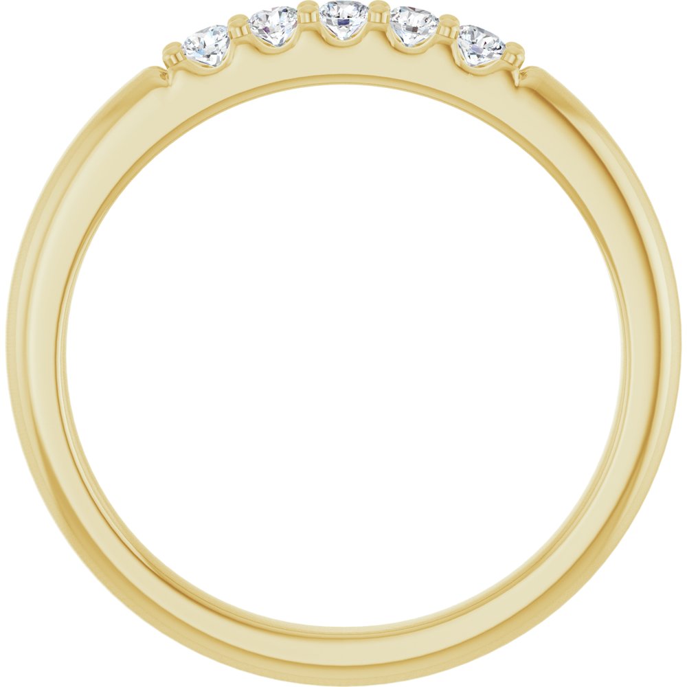14K Yellow Gold 1/6 CTW Lab-Grown Diamond Anniversary Band