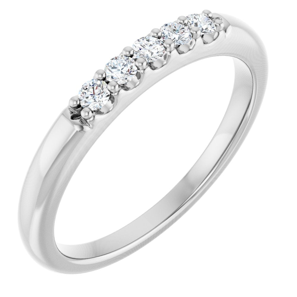 14K White Gold 1/6 CTW Lab-Grown Diamond Anniversary Band