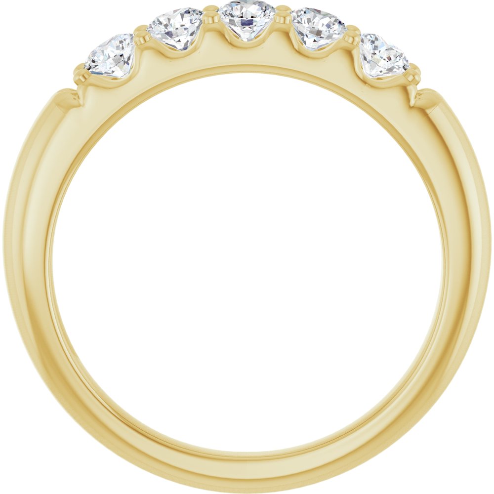 14K Yellow Gold 1/2 CTW Lab-Grown Diamond Anniversary Band