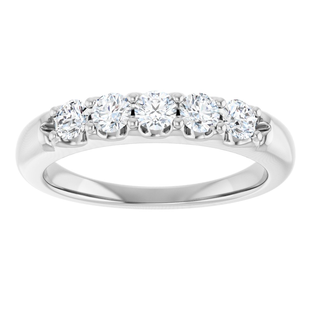 14K White Gold 1/2 CTW Lab-Grown Diamond Anniversary Band