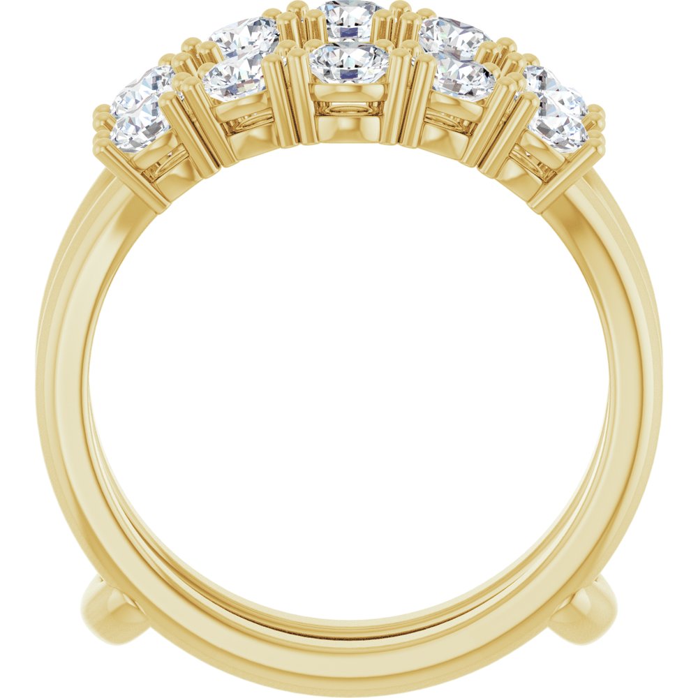 14K Yellow Gold 1 1/5 CTW Lab-Grown Diamond Ring Guard