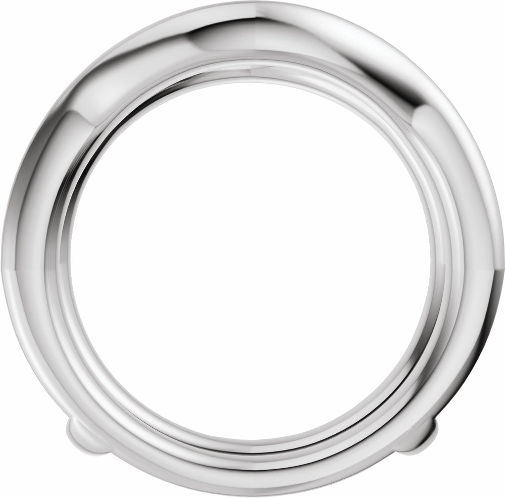 14K White Gold 1 CTW Lab-Grown Diamond Ring Guard