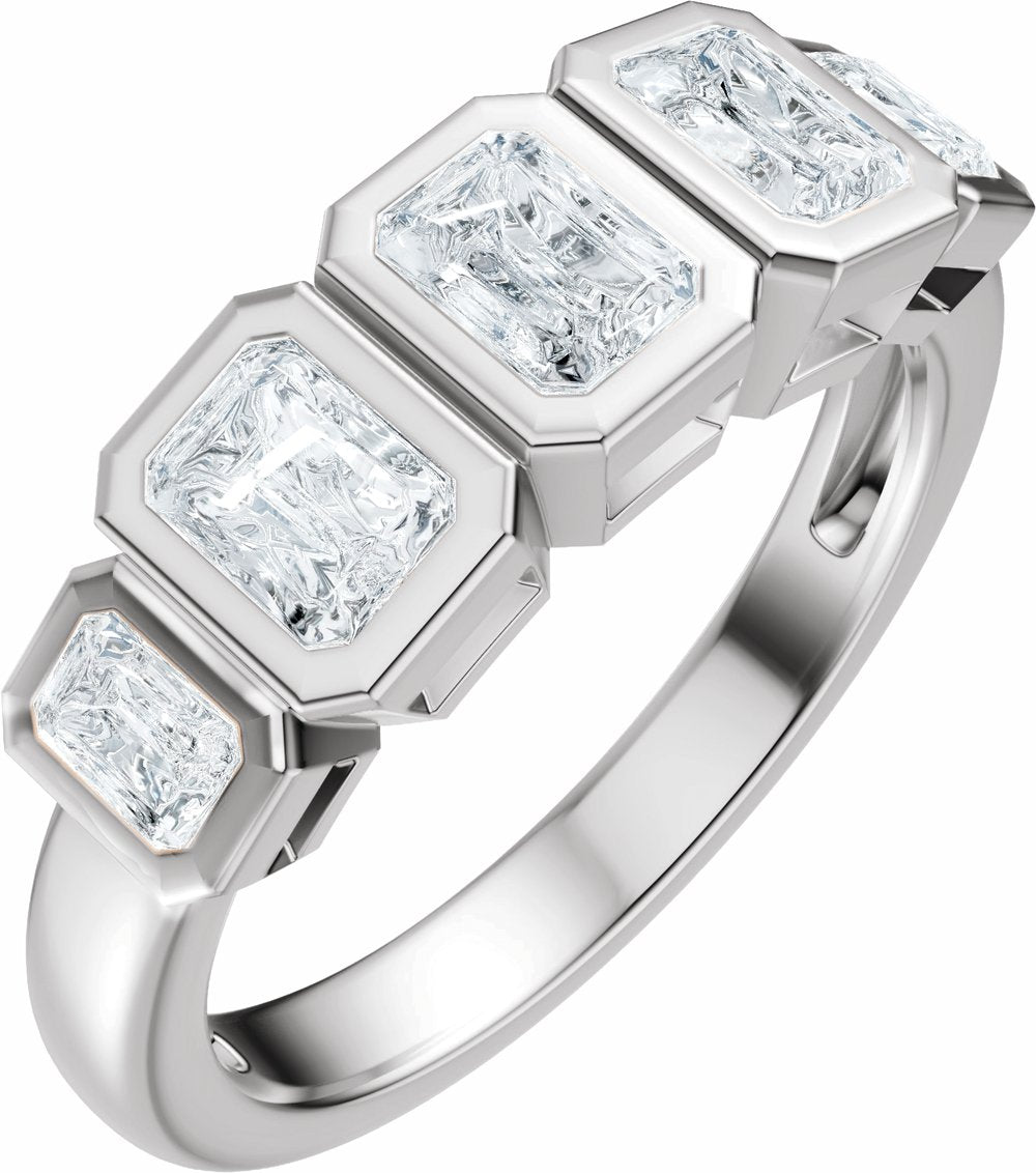 14K White Gold 1 1/3 CTW Lab-Grown Diamond Anniversary Band