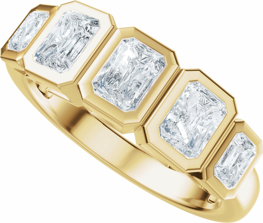 14K Yellow Gold 1 1/3 CTW Lab-Grown Diamond Anniversary Band