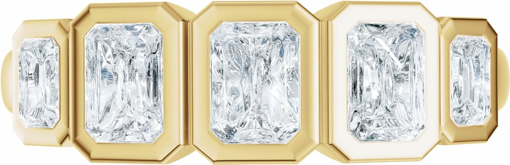 14K Yellow Gold 1 1/3 CTW Lab-Grown Diamond Anniversary Band