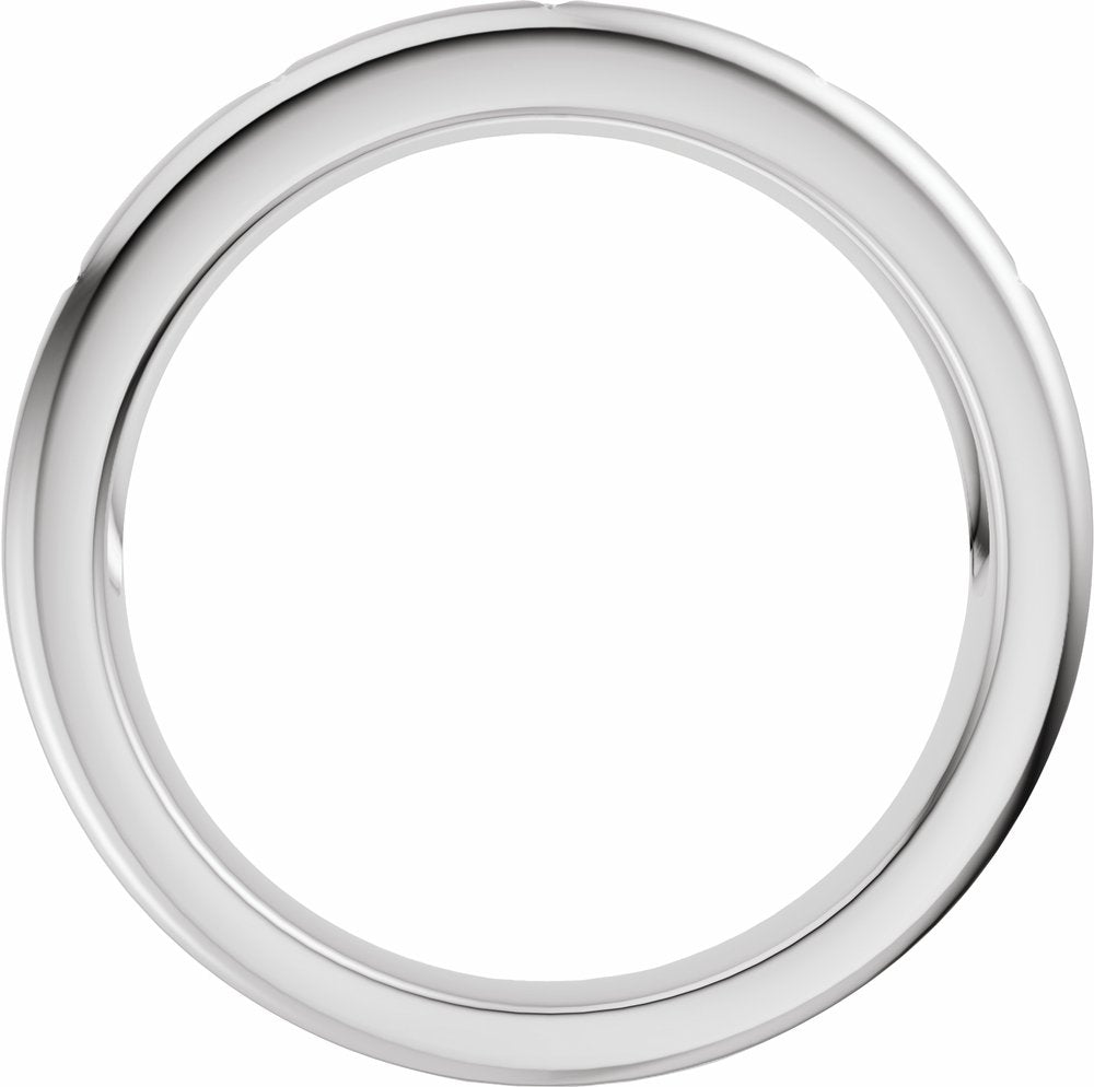 14K White Gold 1/10 CTW Natural Diamond Anniversary Band