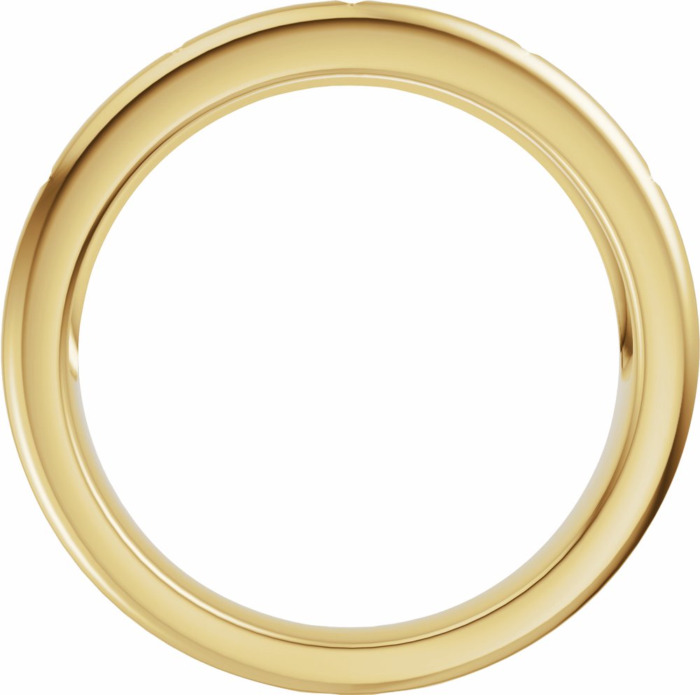 14K Yellow Gold 1/10 CTW Lab-Grown Diamond Anniversary Band