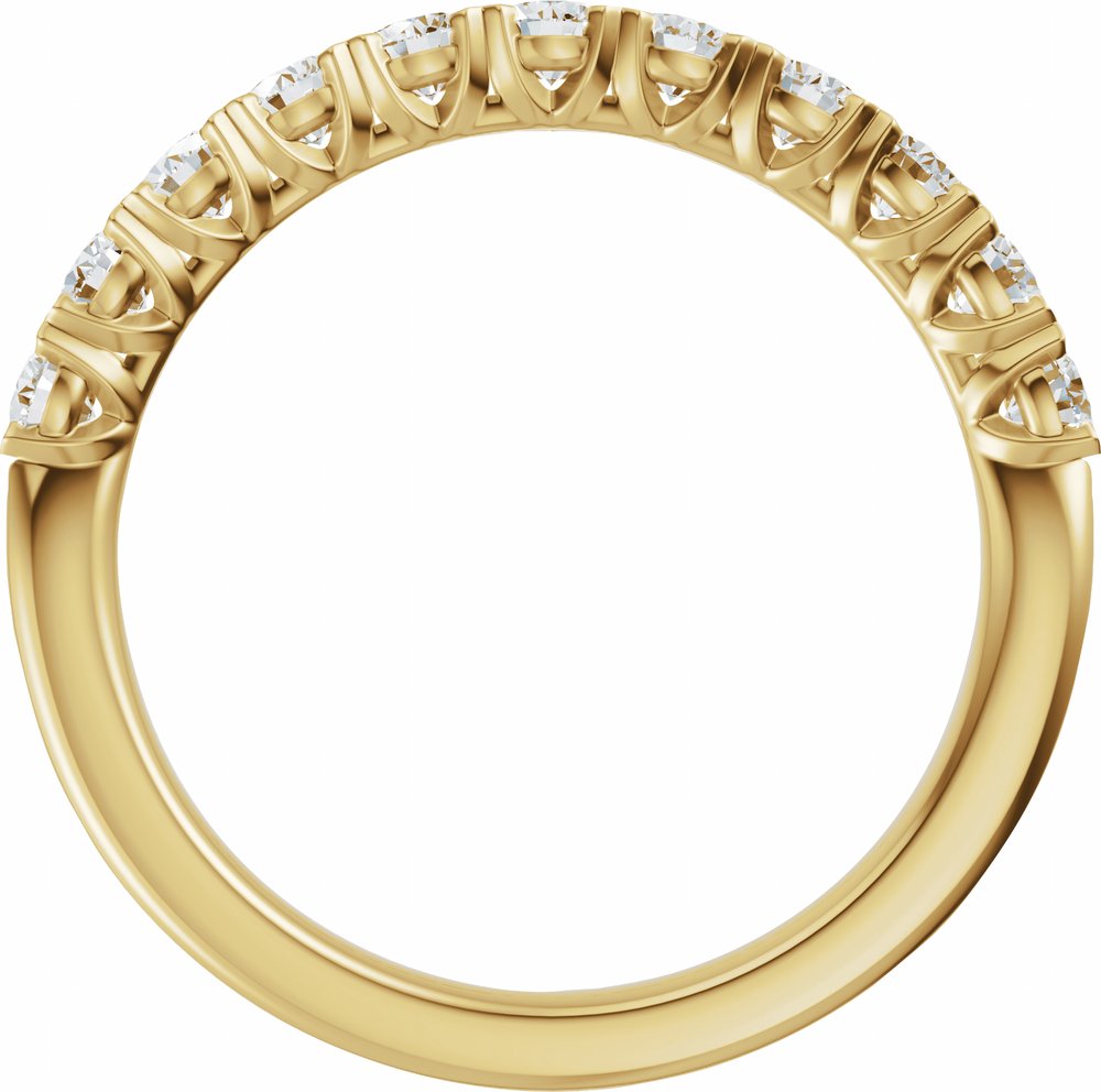 14K Yellow Gold 3/4 CTW Lab-Grown Diamond Anniversary Band