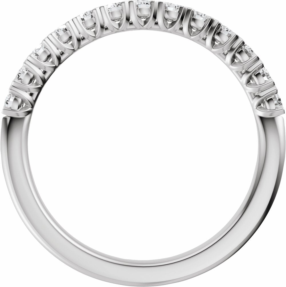 14K White Gold 1/2 CTW Lab-Grown Diamond Anniversary Band