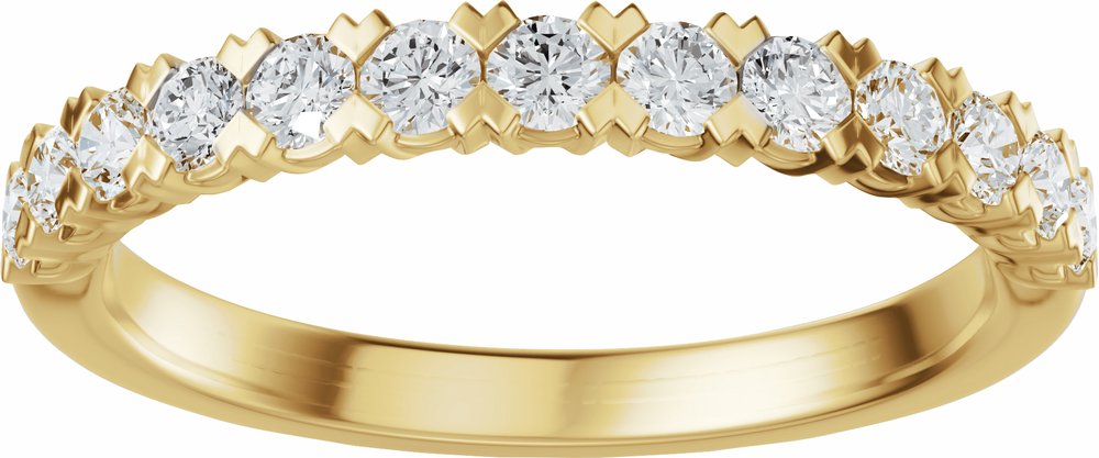 14K Yellow Gold 1/2 CTW Lab-Grown Diamond Anniversary Band