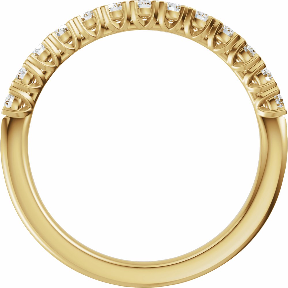 14K Yellow Gold 1/2 CTW Lab-Grown Diamond Anniversary Band