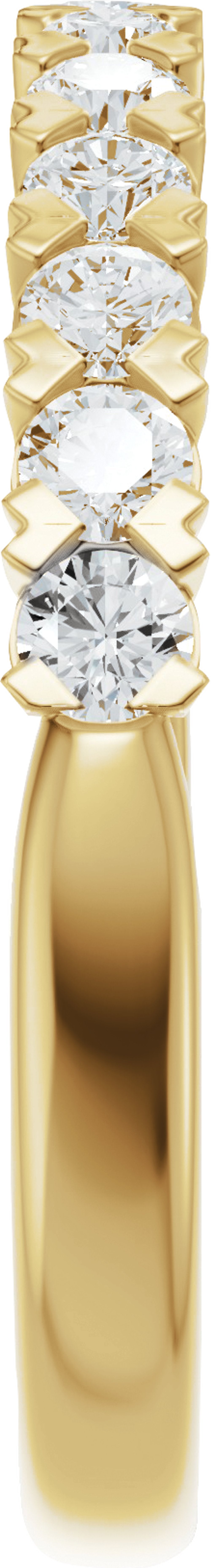 14K Yellow Gold 1/2 CTW Lab-Grown Diamond Anniversary Band