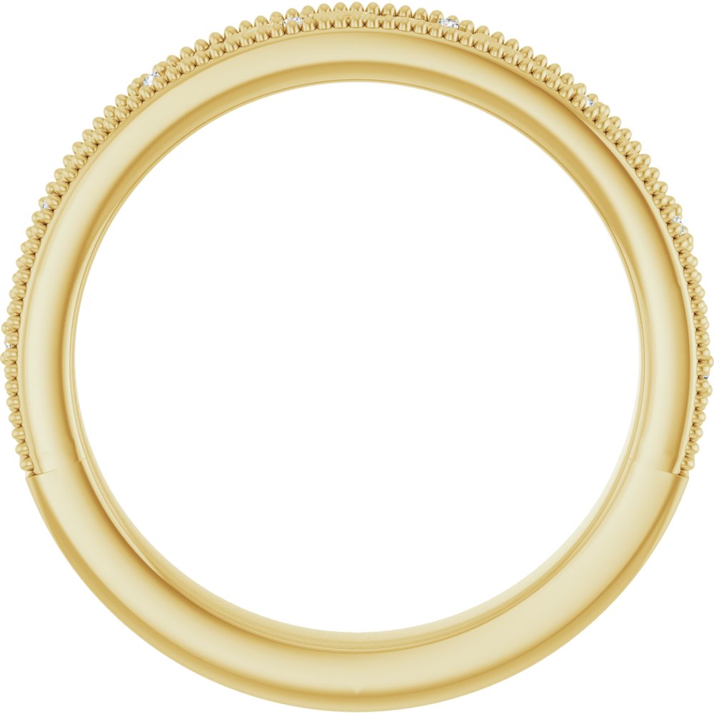 14K Yellow Gold .02 CTW Natural Diamond Band Size 7