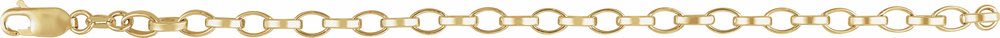 14K Yellow Gold-Filled 5 mm Rolo 7" Chain