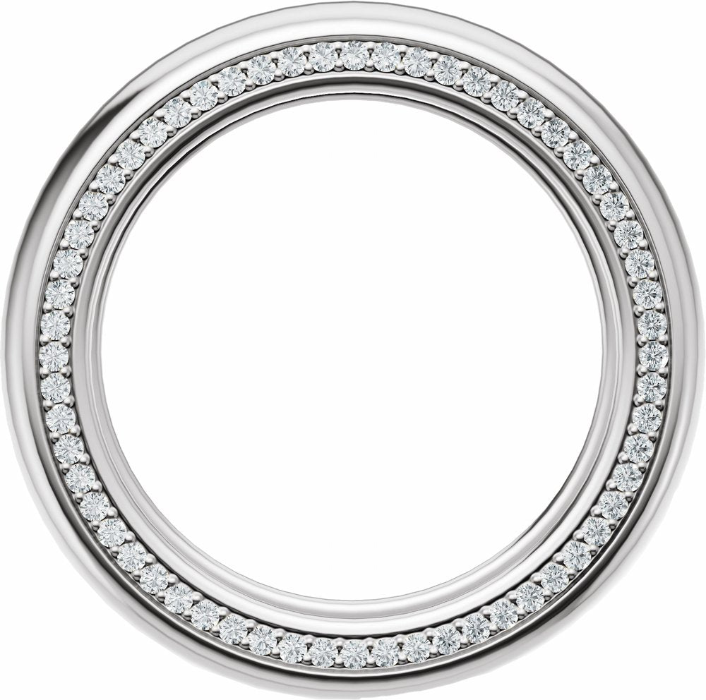 14K White Gold 5/8 CTW Lab-Grown Diamond Band Size 11