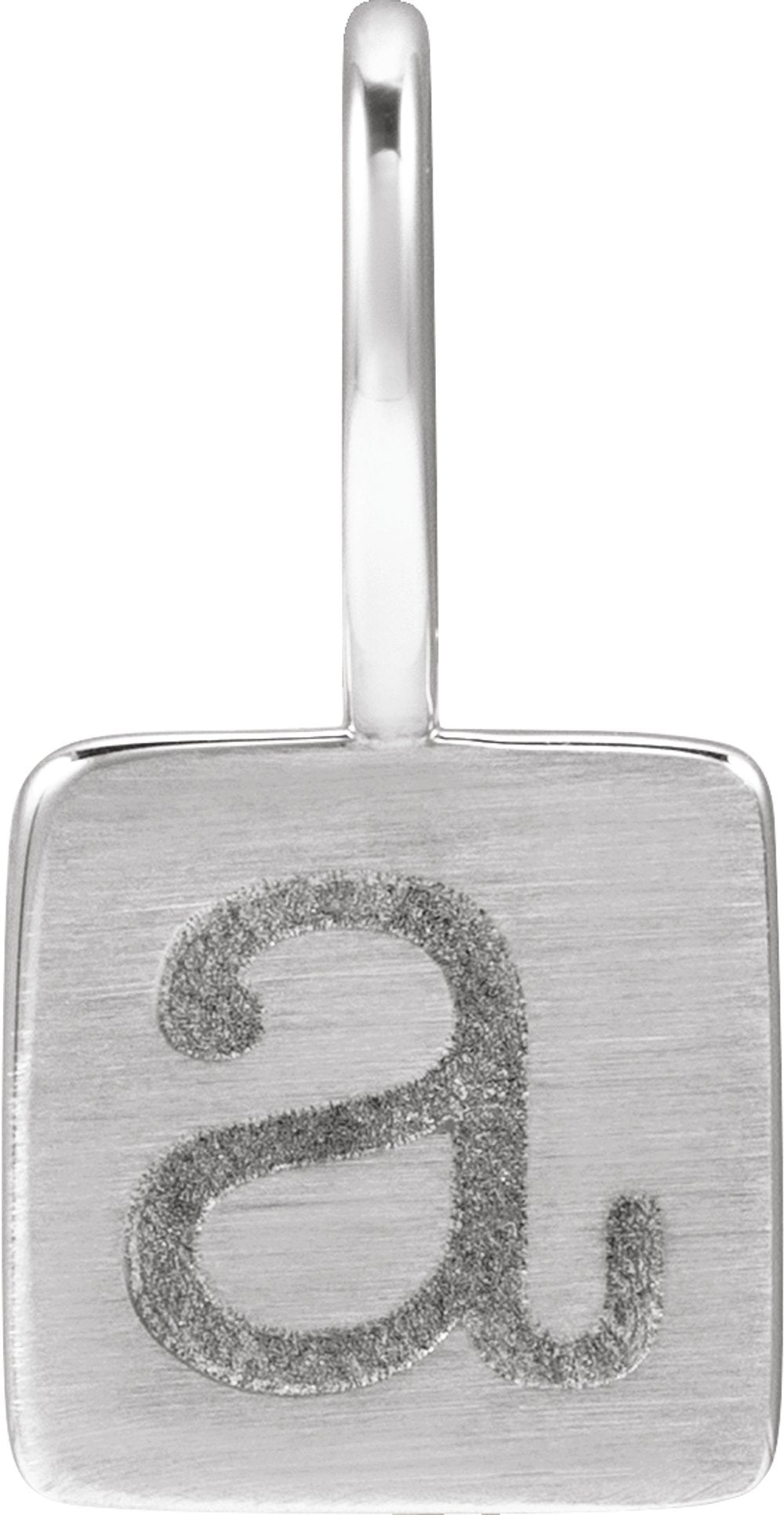 Sterling Silver Engravable Geometric Pendant