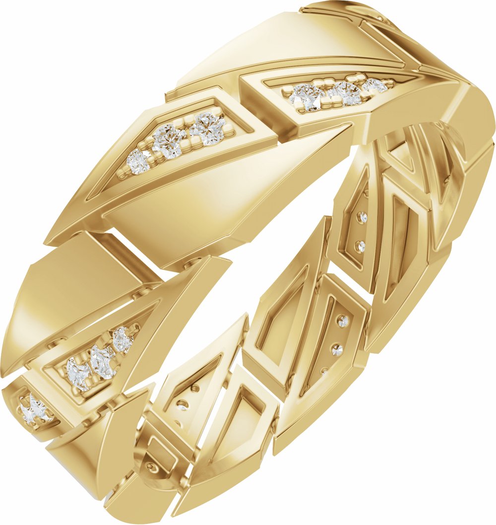 14K Yellow Gold 1/4 CTW Lab-Grown Diamond Eternity Band