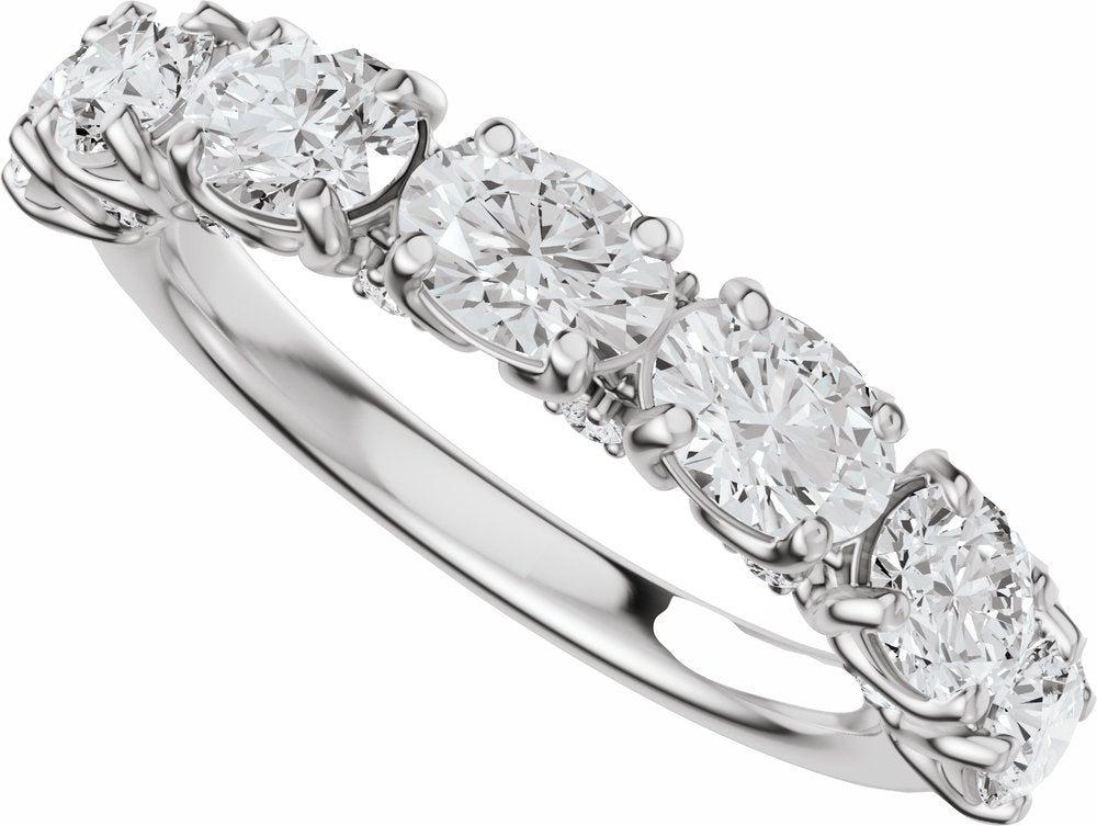 14K White Gold 1 7/8 CTW Lab-Grown Diamond Anniversary Band